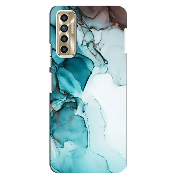 Чохол з принтом «Бірюзовий мрамор» для TECNO Camon 17P (CG7n)