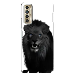 Чохли з картинкою животних TECNO Camon 17P (CG7n) (Чорний ЛЕВ)
