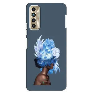 Чехлы (ART) Цветы на TECNO Camon 17P (CG7n) (VPrint) (Цветы на голове)
