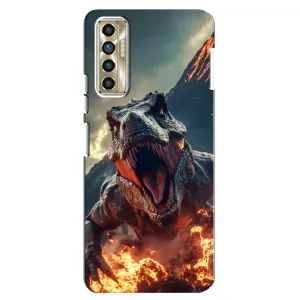 Чохол з картинкою 'Хижаки' для TECNO Camon 17P (CG7n) (Вогняний динозавр)