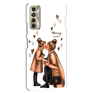 Чохол з друком для TECNO Camon 17P (CG7n) - (Мама з дитинкою) (AlphaPrint) (Донька і мама)
