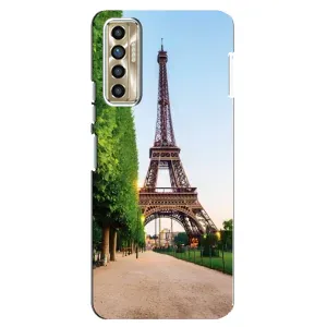 Чохол Ейфелева Вежа TECNO Camon 17P (CG7n) - (AlphaPrint) (Дорога до Парижу)