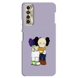 Чохли для TECNO Camon 17P (CG7n) - Bearbrick Louis Vuitton (PREMIUMPrint) (Дружба Беарбрік)