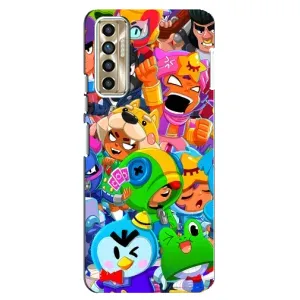 Чехлы Brawl Stars для TECNO Camon 17P (CG7n) (AlphaPrint) (Герої Бравл Старс)