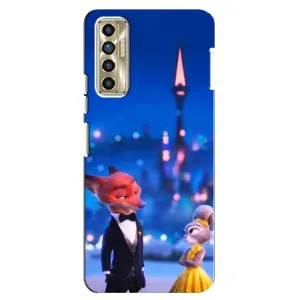 Чохол Зоотрополіс на TECNO Camon 17P (CG7n) (Романтичний вечір Зоотрополіс)