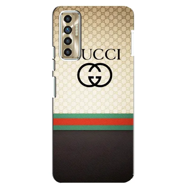 Чохол з принтом «GUCCI стиль» для TECNO Camon 17P (CG7n)