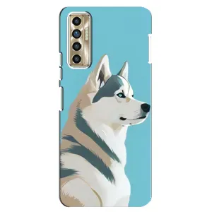 Чохол з Хаскі TECNO Camon 17P (CG7n) - (AlphaPrint) (Хаскі арт)
