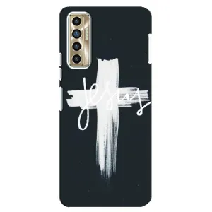 Чехол для TECNO Camon 17P (CG7n) (AlphaPrint) - (Христианские) (Иисус)