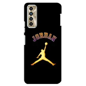 Чехлы для TECNO Camon 17P (CG7n) - с картинкой JORDAN (AlphaPrint) (Jordan Gold)