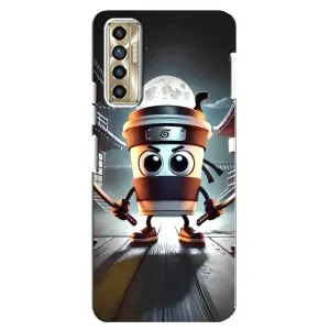 Чохол з мемом Тралалело тралала на TECNO Camon 17P (CG7n) (Капучіно асасіно)
