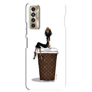 Чохли Луі Вітон для TECNO Camon 17P (CG7n) (AlphaPrint - LOUIS VUITTON) (кава LOUIS VUITTON)