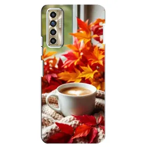 Чохол з унікальним дизайном 'Осінь з кавою' для TECNO Camon 17P (CG7n)