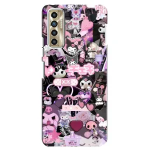 Чехол с кроликом Куроми на TECNO Camon 17P (CG7n) (Коллаж Куроми)