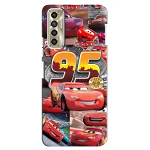 Силіконовий чохол Маквін для TECNO Camon 17P (CG7n) (Колаж Блискавка Маквін)