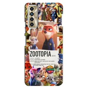 Чохол Зоотрополіс на TECNO Camon 17P (CG7n) (Постер Зоотрополіс)