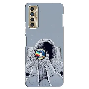 Чехол NASA для TECNO Camon 17P (CG7n) (AlphaPrint) (Космонавт фото)