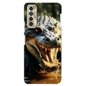 Чохол з картинкою 'Хижаки' для TECNO Camon 17P (CG7n) (Небезпечний крокодил)