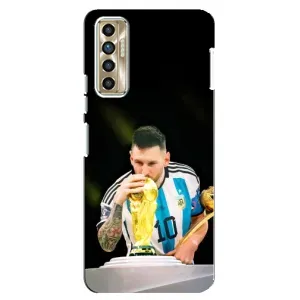Чехлы для TECNO Camon 17P (CG7n) (Leo чемпион) (AlphaPrint) (Кубок Месси)