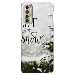 Новорічні, Святкові Чохли для TECNO Camon 17P (CG7n) - 2024 год (Let it snow)