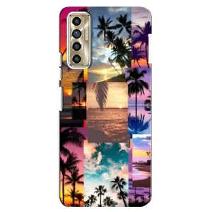 Силіконовий чохол з КАРТИНКАМИ літо для TECNO Camon 17P (CG7n) (AlphaPrint) (Літня відпустка)