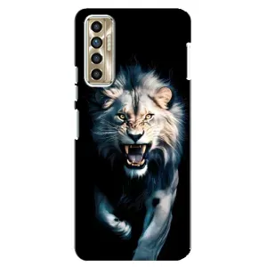 Чохол з картинкою 'Хижаки' для TECNO Camon 17P (CG7n) (Лев у темряві)
