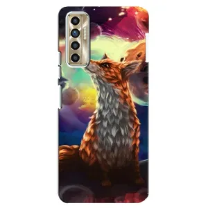 Чохли з картинкою Лисичка для TECNO Camon 17P (CG7n) (VPrint) (Лисичка в космосі)
