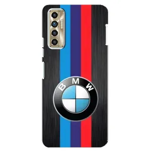 Чехол для Техно Камон 17п - с принтом БМВ (AlphaPrint) (Лого BMW)