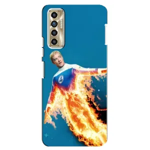 Чохол з принтом Фантастична четвірка для TECNO Camon 17P (CG7n) (Людина-факел у вогні)