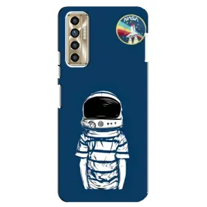Чехол NASA для TECNO Camon 17P (CG7n) (AlphaPrint) (Мальчик в шлеме)
