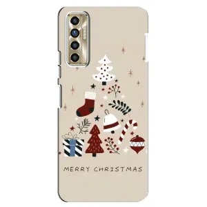 Різдвяні, Святкові Чохли для ТЕКНО Гамон 17П (ЦГ7н) (Merry Christmas)