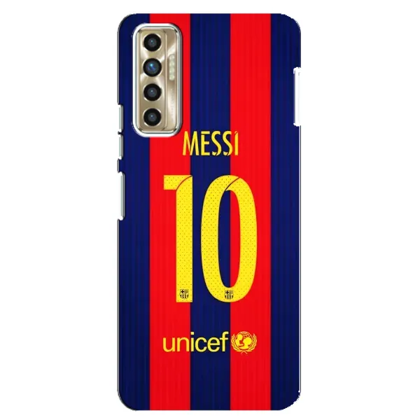 Чохол з принтом «Messi Barca 10» для TECNO Camon 17P (CG7n)