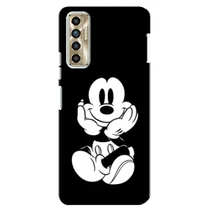 Міккі Маус чохол для TECNO Camon 17P (CG7n) (AlphaPrint - Мультяшні) (Маус на чорному)