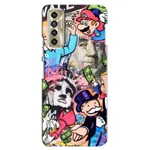 Чохли з крутими принтами для TECNO Camon 17P (CG7n) - (PREMIUMPrint) (Monopoly man)