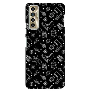 Новорічні, Святкові Чохли для TECNO Camon 17P (CG7n) - 2024 год (Новорічний фон)