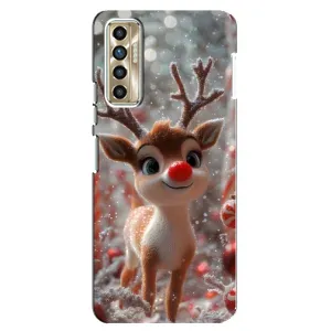 Яскравий чохол для TECNO Camon 17P (CG7n) з Зимові Оленята