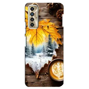 Чохол з унікальним дизайном 'Осінь з кавою' для TECNO Camon 17P (CG7n) (Осінньо-зимова кава)