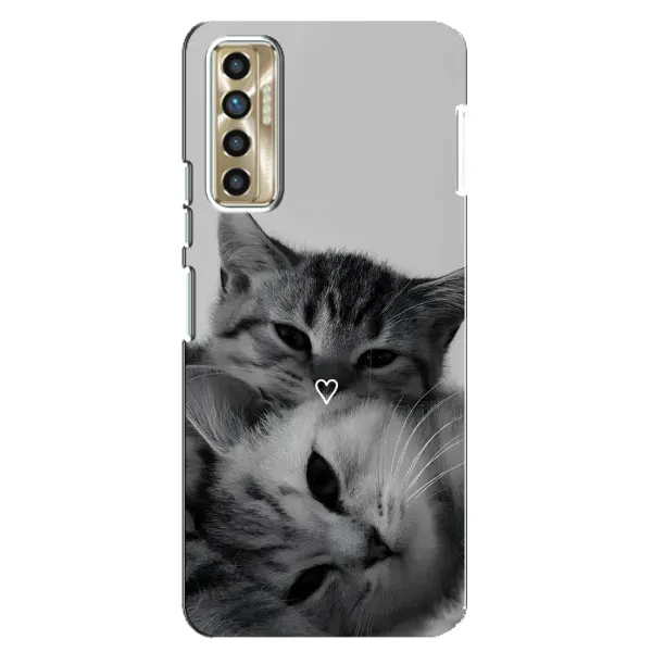 Чохол з принтом «Пара котів» для TECNO Camon 17P (CG7n)