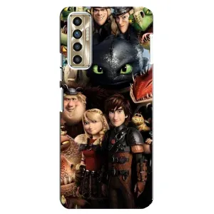 Чохол як приборкати дракона на TECNO Camon 17P (CG7n) (Персонажі дракона)