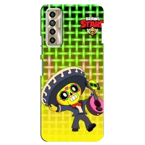 Чехлы Brawl Stars для TECNO Camon 17P (CG7n) (AlphaPrint) (Поко в самбреро)