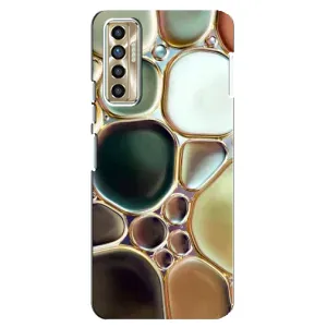 Мраморний чехол на TECNO Camon 17P (CG7n) (VPrint) (Радужний Мрамор)