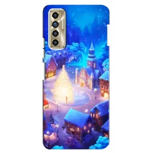 Різдвяні Чохли для TECNO Camon 17P (CG7n) (VPrint) (Різдвяне місто)