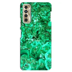 Мраморний чехол на TECNO Camon 17P (CG7n) (VPrint) (Салатовий Мрамор)