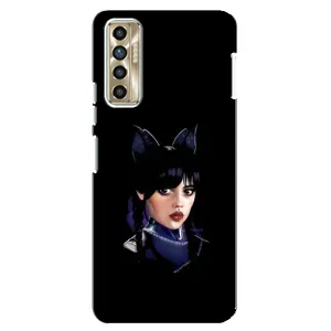 Чохли Венсдей на TECNO Camon 17P (CG7n) Уенсдей (AlphaPrint) (серйозна Венздей)