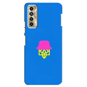 Чохли для TECNO Camon 17P (CG7n) Укр. Символіка (AlphaPrint) (Шапка на гербу)