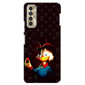 Чехли для TECNO Camon 17P (CG7n) - Скрудж МакДак Louis Vuitton (PREMIUMPrint) (Скрудж з ботліантом)