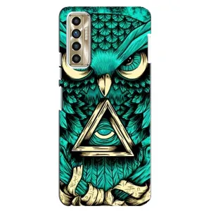 Чохол з пташками на TECNO Camon 17P (CG7n) (VPrint) (Сова з оком)
