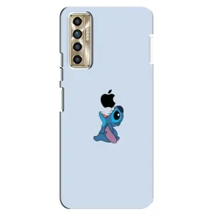Чохол з принтом Стіч на TECNO Camon 17P (CG7n) (Stitch apple)