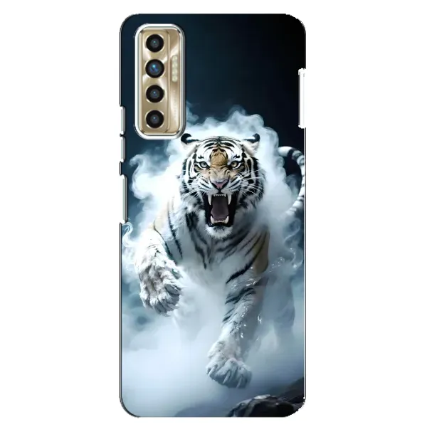 Чохол з принтом «Білий тигр у диму» для TECNO Camon 17P (CG7n) Чохол з принтом «Білий тигр у диму» для TECNO Camon 17P (CG7n)