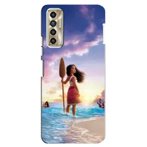 Чохол з мультфільмом Ваяна TECNO Camon 17P (CG7n) (Моана з веслом)