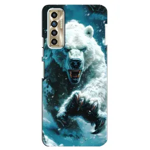 Чохол з картинкою 'Хижаки' для TECNO Camon 17P (CG7n) (Полярний ведмідь)